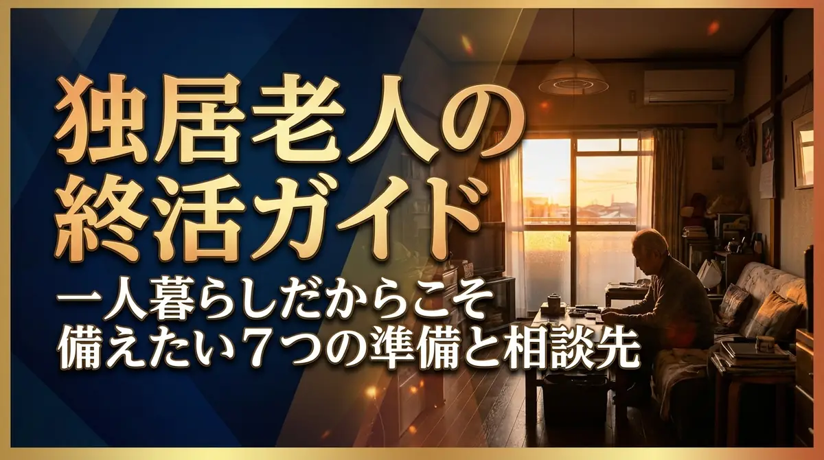 独居老人の終活ガイド｜一人暮らしだからこそ備えたい7つの準備と相談先