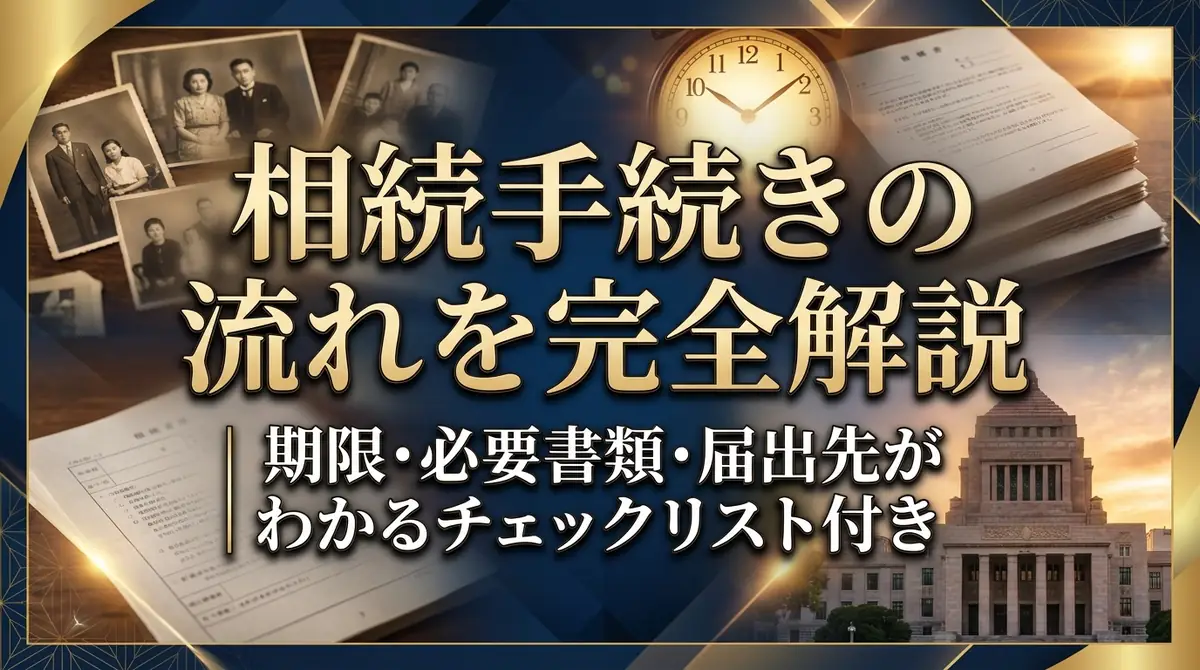 相続手続きの流れを完全解説｜期限・必要書類・届出先がわかるチェックリスト付き